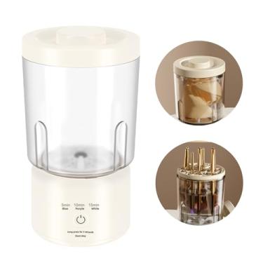 Imagem de Mini máquina de lavar portátil, roupa íntima, pequena máquina de lavar, lavanderia compacta, modo duplo de 1,6 L, solução de limpeza de pincéis de maquiagem, mini lavadora para apartamento, casa