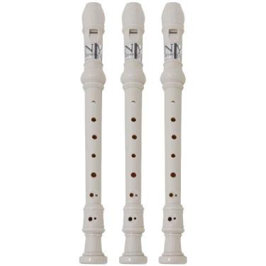 Imagem de Kit 3 Flautas Doce Barroca FL 20B New York