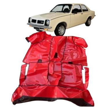 Imagem de Tapete Carpete Assoalho Vinil Liso Chevette Todos VERMELHO - MANOS TAP