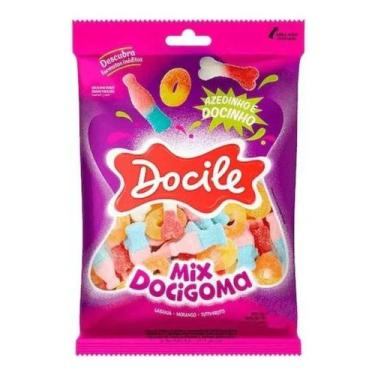Imagem de Bala De Goma Mix Docigoma Azedinha Docile 600g