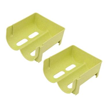 Imagem de KIMISS Rack de Vinho do Gabinete Empilhável e Suporte para Garrafas de água - Organizador de Plástico Resistente a Gota para Geladeira e Bancada - Verde Conjunto de 2