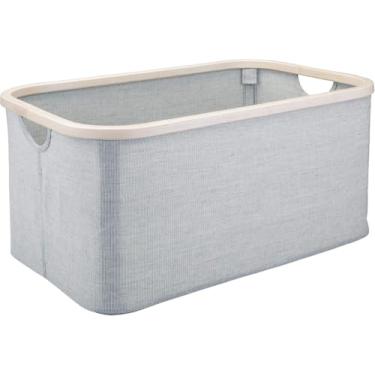 Imagem de Caixa Organizadora - Easton Large Tote Interdesign Cinza/bege