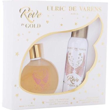Imagem de Perfume Feminino Ulric De Varens Reve In Gold Eau Parfum Spray 50 ml&desodorante 125
