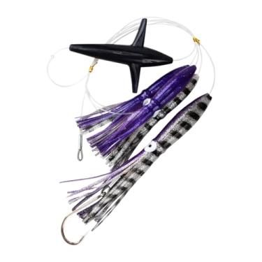 Imagem de Iscas Para Pesca De Corrico Em Agua Salgada | Isca Luminosa Para Bass,Iscas Realistas De Lula Para Walleye Truta Bagre Crappie Salmao Em Agua Doce Salgada Lagos Corregos Pesca