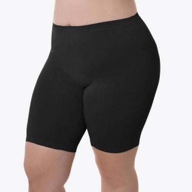 Imagem de Short Loba Plus Sem Costura Lupo 41806-001, Preto, XXG