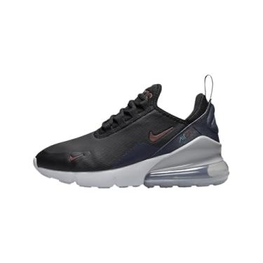 Imagem de Nike Tênis infantil Air Max 270, Preto/Azul Trovão/Cinza Lobo/Pônei Escuro, 18