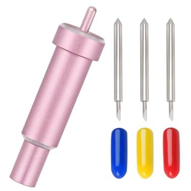 Imagem de Loghohu Lâminas e carcaça de tecido colado, lâmina de corte profundo para Cricut Maker 3 Maker Explore Air 2 Lâmina de faca para cortar tecidos colados - algodão de seda de poliéster