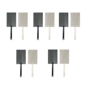 Imagem de Titanium Anode Mesh 5 set / 10 pcs, MMO Ti Anode com revestimento de rutênio-irídio e desrevestimento de cátodo para ionizadores de água
