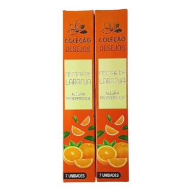 Imagem de Incenso Dos Desejos Vegano Super Premium 2 Caixas - Escolha Seu Aroma(Néctar de Laranja)