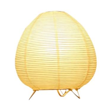 Imagem de Generic Luminária de papel de arroz portátil pequena luz japonesa iluminação ambiente luminária de papel para escritório