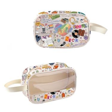 Imagem de KUIYAI Bolsa de cosméticos transparente para programas de TV, presente inspirado no Spotify, fãs de Charlie Nick, bolsa de maquiagem de PVC, presente LGBT BL orgulho gay, StopperClear-US, Bolsa de