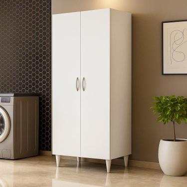 Imagem de Armário Organizador Multiuso Siena 02 Portas Branco - Desk Design