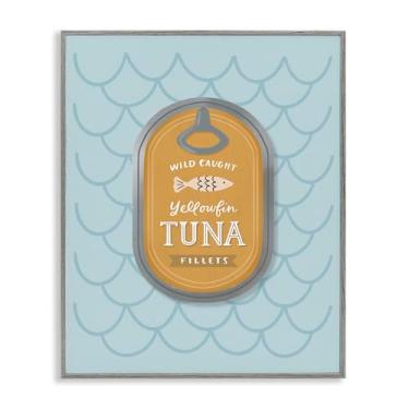 Imagem de Stupell Industries Arte giclée emoldurada cinza de atum náutico por Sandra Picco, 14 x 11