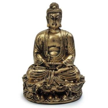 Imagem de Buda Hindu Tailandês Deus Prosperidade Riqueza Resina 11 cm - M3 Decor