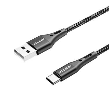 Imagem de Cabo Carregamento Tipo-C 3A - Chip Inteligente, Nylon - Uslion