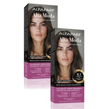Imagem de Kit 2 Tintura Creme Altamoda Alfaparf Mate 6.1 Kit - Alta Moda
