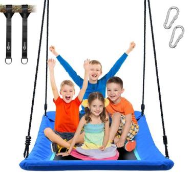 Imagem de Plataforma Skycurve Tree Swing Trekassy Giant de 318 kg, 60 cm, azul