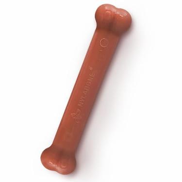 Imagem de Nylabone Brinquedo clássico para mastigar ossos Power Chew para cães, brinquedos duráveis para mastigadores agressivos, sabor de bacon, grande/gigante - até 22,7 kg (1 unidade)