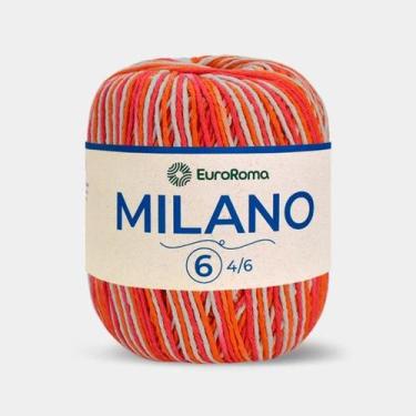 Imagem de Barbante EuroRoma Milano 6 fios - 200 gr 226mts para crochê, Salmão