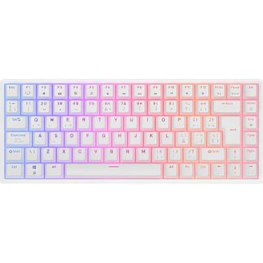 Imagem de Teclado Mecanico Royal Kludge RK84 75% RGB Se Fio Switch Red