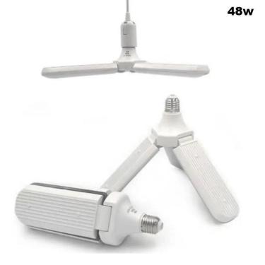 Imagem de Lâmpada Luminária de Led em Pétala Potente p/ Salão Galpão Casa Bancada 48w