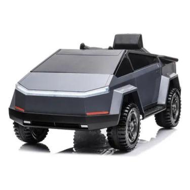 Imagem de Carrinho Elétrico Infantil 12V Supertruck Prata Com Luz e Sons Cyber U