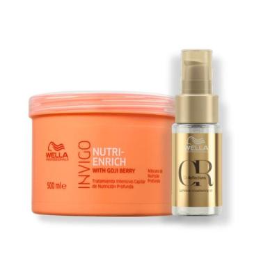 Imagem de Kit Wella Professionals - Máscara 500ml Nutri-Enrich + Óleo Capilar oi