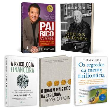 Imagem de Kit 5livros, Pai Rico, Pai Pobre + A Psicologia Financeira + O Homem M
