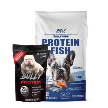 Imagem de Ração Protein Fish Raças Pequenas 5kg + Suplemento Bully Protein 1,2Kg