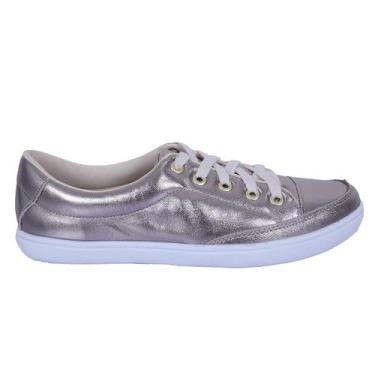 Imagem de Sapatênis Feminino Casual Rasteiro em Couro Leve e Confortável - Izabe