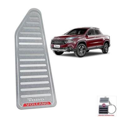 Imagem de Descanso De Pé Fiat Toro Volcano 2016 A 2021 Aço Inox Prata