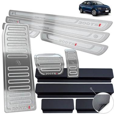 Imagem de Soleira Pedaleira Descanso Virtus 200 Tsi 2018 2020 Prata AR