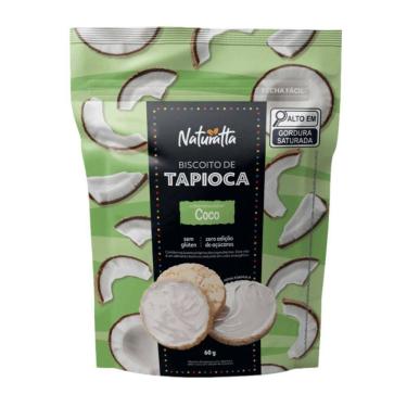 Imagem de Biscoito Tapioca Cobertura Coco Sem Glúten Zero Açúcar 60G