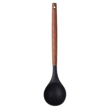 Imagem de Concha de Silicone Preto Paramount com Cabo Madeira 33 cm