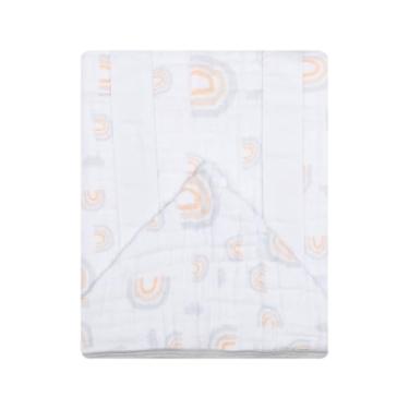 Imagem de Toalhão De Banho Avental Papi Soft Estampada 1,0M X 80Cm, 1 un, Reino do Arco Iris, Branco