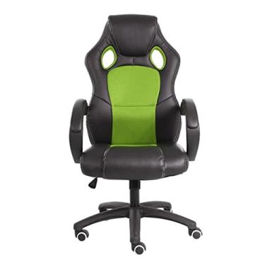 Imagem de Gaming s, escritório ergonômico, cadeira reclinável de computador estilo corrida, inclinação de altura ajustável, ajuste de altura assento de mesa giratório