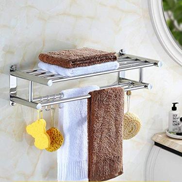 Imagem de Toalheiro de parede toalheiro de armazenamento de aço inoxidável toalheiro para cozinha, banheiro, banheiro, hotel, escritório-8-40 cm (7)