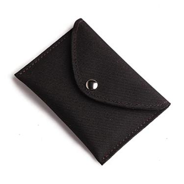 Imagem de URGDWEKJY Porta-cartões de visita, porta-cartões bancários, mini porta-moedas, porta-cartões de visita, bolsa fina para documentos, organizador de cartões de visita (B)