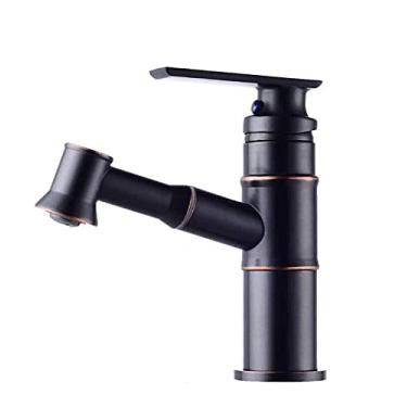 Imagem de Torneiras de pia de cozinha, torneira de água para cozinha, torneira de cozinha, torneira de puxar com bomba torneira de banheiro retrô bacia de balcão torneira quente e fria torneira de orifício