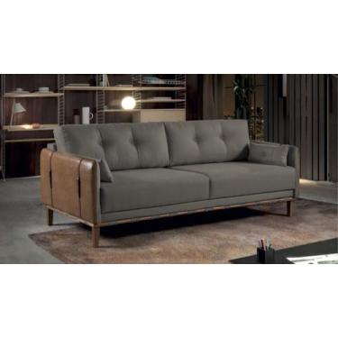 Imagem de Sofá Living Veludo - Cinza 1,80m - Ferreira Estofados