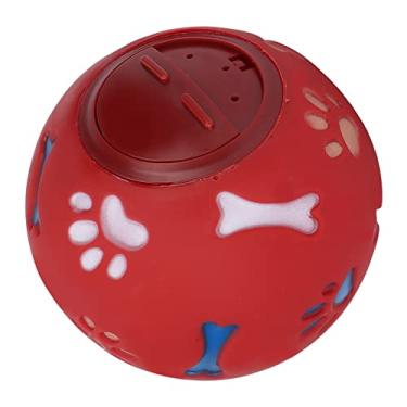 Imagem de Pssopp Bola de Comida para Cães Com Vazamento, Bola Multifuncional Abs para Cães, Opção de Alimentação Lenta, Brinquedo de Distribuição de Alimentos Ajustável para Animais de Estimação Ativos