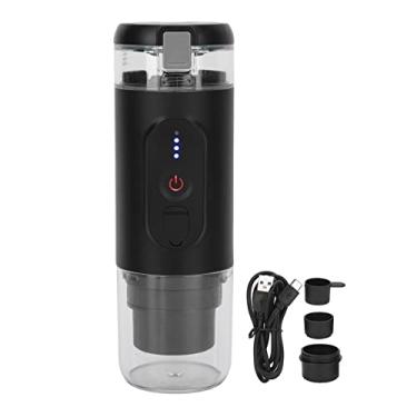 Imagem de Cafeteira portátil com carregamento USB compatível com cápsulas e café em pó para viagens, acampamento, trailer, caminhadas, escritório, aproveite a qualquer hora e em qualquer lugar