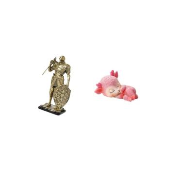 Imagem de Fenteer Estatueta de Resina de Arte Nórdica, Cavaleiro, Veado, Escultura Abstrata, Ornamento de Mesa, Acabamento Fino, Casa, Cozinha, Sala de Jantar, Escritór