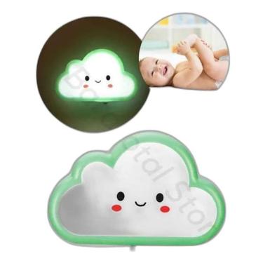 Imagem de Abajur De Tomada Quarto Bebe Criança De Nuvem Luminaria Mini