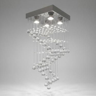 Imagem de Lustre Para Sala, Corredor, Quarto, Cristal K9 Base 38x38