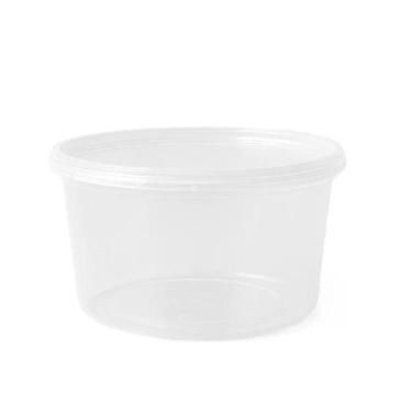 Imagem de Kit Pote 50 Unidades 1000ml Redondo Com Tampa Lacre - BrasilPack