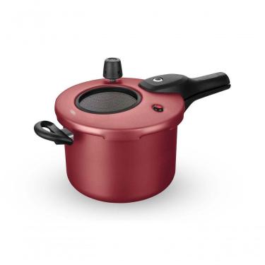 Imagem de Panela De Pressão Antiaderente Com Visor 4.5 L Mta Cereja