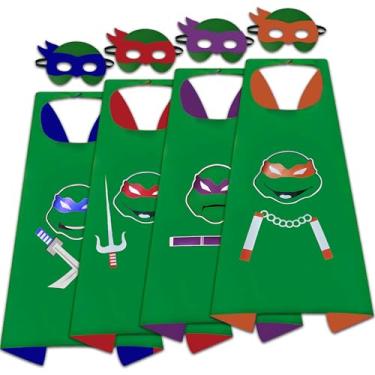 Imagem de YongEnShang Superhero Capes for Kids,Hero Capes and Masks Fit for 4-12years old boy and girls Dress up and Holiday Costumes (Weapon Pattern)