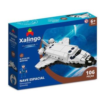 Imagem de Brinquedo De Encaixe Nave Espacial 102 Peças +De 6 Anos Educativo Xali