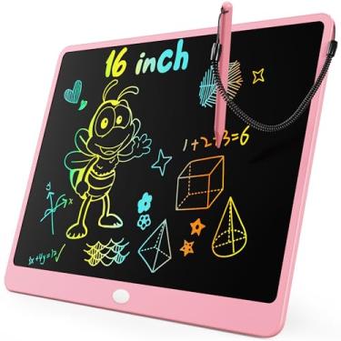 Imagem de KOKODI Tablet LCD para escrita, mesa de desenho colorida para crianças de 40 cm, blocos de desenho eletrônicos reutilizáveis apagáveis, brinquedo educativo e de aprendizagem para meninos e meninas de